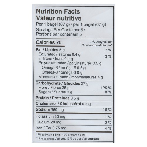 Carbonaut Gluten-Free Bagel Plain 335 g (frozen)