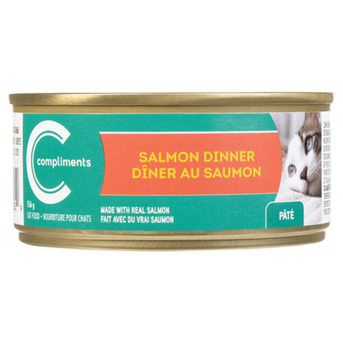 Compliments Cat Food Wet Salmon Dinner Pate 156 g