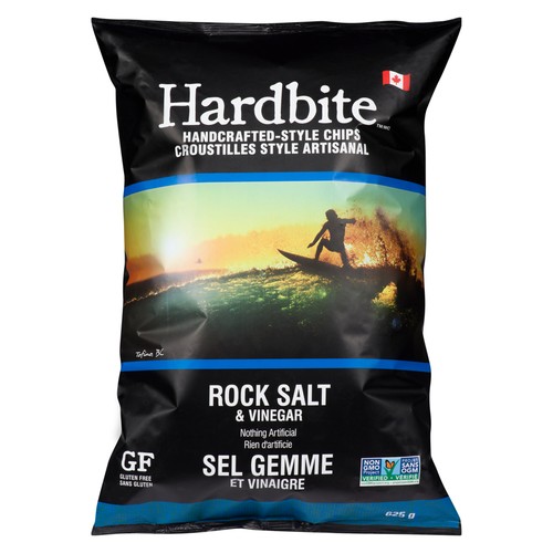 Hardbite Potato Chips Rock Salt & Vinegar 625 g