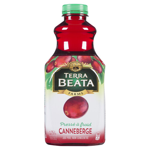Terra Beata Farms Juice Cranberry Cold Pressed 1.75 L