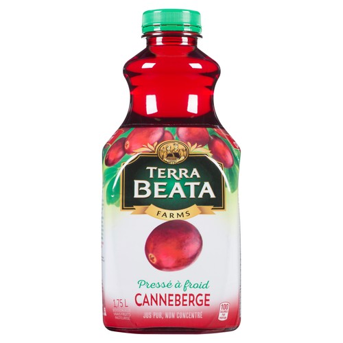 Terra Beata Farms Juice Cranberry Cold Pressed 1.75 L