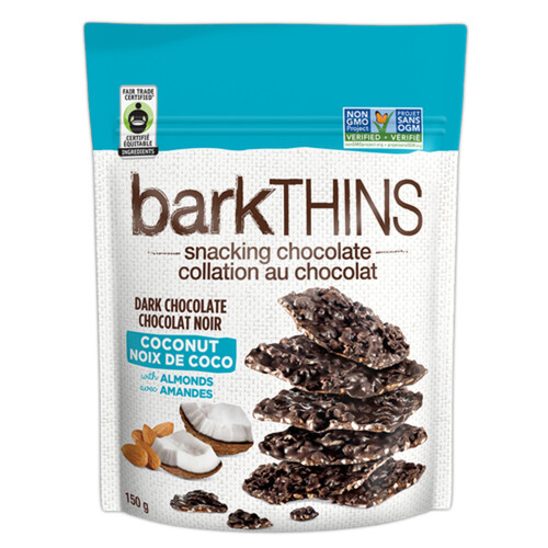 BarkThins Dark Chocolate Coconut Almond 150 g
