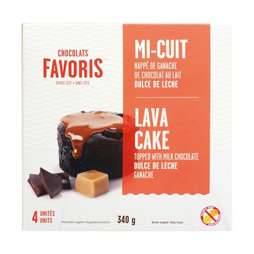 Chocolats Favoris Dulce Lava Cake de Leche 340 g