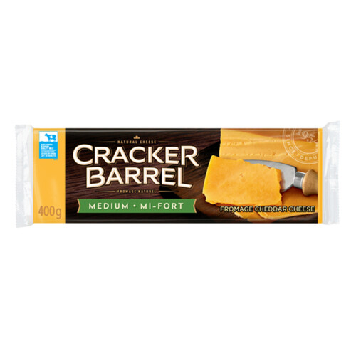 Cracker Barrel Block Cheese Medium Cheddar 400 g