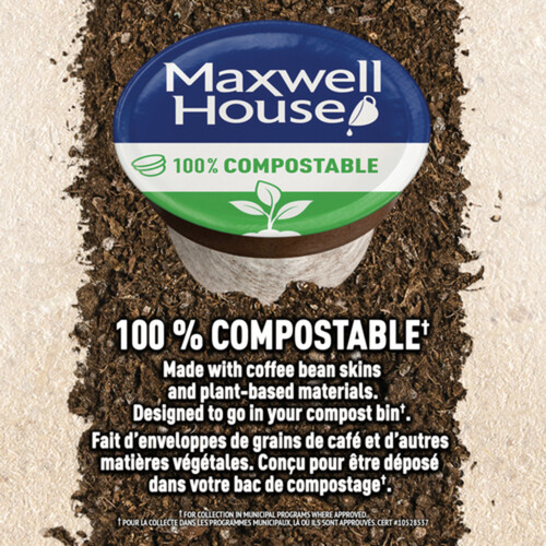 Maxwell House Coffee Pods Decaffeinated Medium Roast 30 K-Cups 292 g