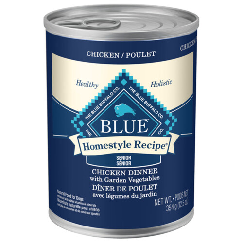 Blue Buffalo Wet Dog Food Senior Homestyle Chicken With Garden Vegetables 354 g