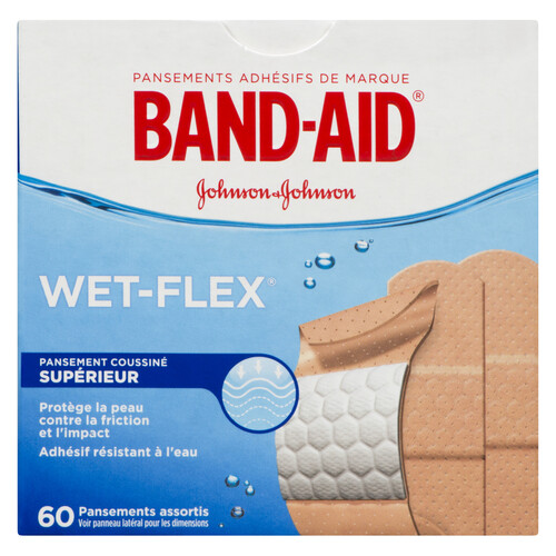 Band-Aid Wet Flex 60 Assorted Bandages 