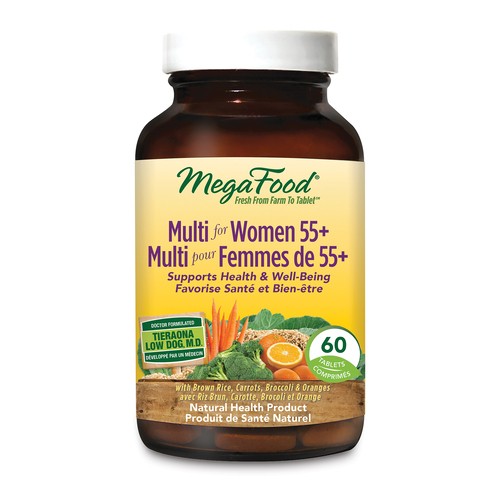 MegaFood Gluten-Free Multivitamins Tablets For Women 55+ 60 Count