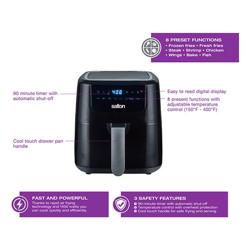 Salton Digital Air Fryer XL 5 Litre 1 EA