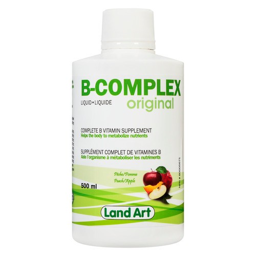 Land Art Vitamin B Supplement B-Complex Original Peach Apple 500 ml