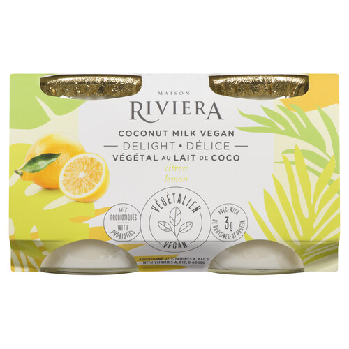 Riviera Vegan Delight Coconut Milk Lemon 4 x 120 g