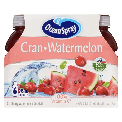 Ocean Spray Cocktail Cranberry Watermelon 6 x 295 ml (bottles)