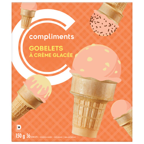 Compliments Ice Cream Cups 36 EA 150 g