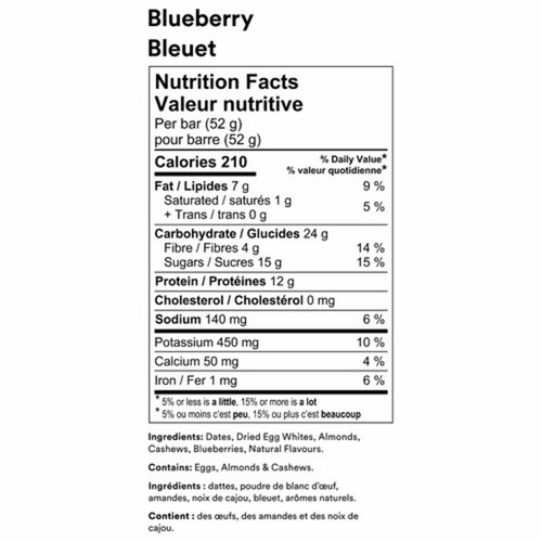 RxBar Protein Bar Blueberry Flavoured 52 g
