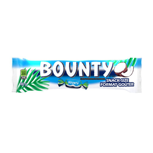 Bounty Chocolate Bar Snack Size 80 g