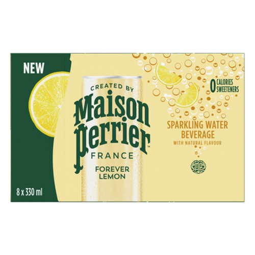 Maison Perrier Sparkling Water Lemon Citron 8 x 330 ml (cans)