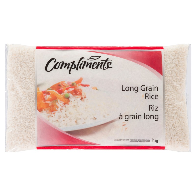 Compliments Instant Rice Compliments White Rice Long Grain 2 kg - Voilà Online Groceries & Offers