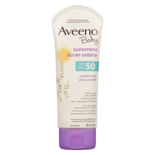 Aveeno Sensitive Skin SPF50 Baby Sunscreen 444 ml