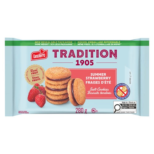 Leclerc Tradition Cookies Summer Strawberries 280 g
