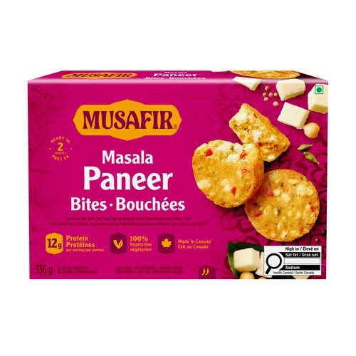 Musafir Frozen Paneer Bites Masala 336 g