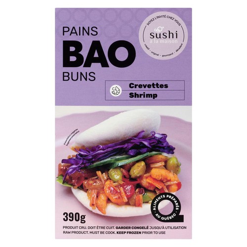 Sushi à la Maison Frozen Bao Buns Shrimp 390 g
