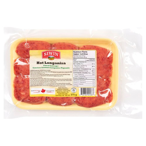Siwin Frozen Hot Longanisa 375 G