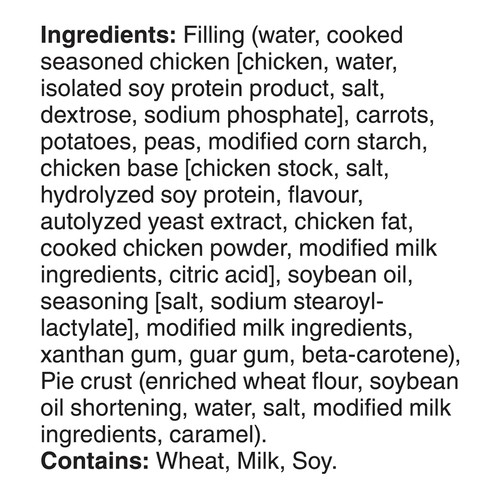 Hungry Man Frozen Entree XL Bowls Chicken Pot Pie 397 g