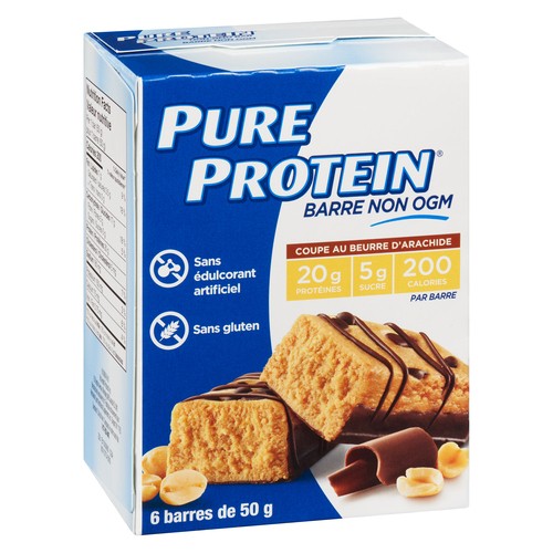 Pure Protein Gluten-Free Protein Bar Peanut Butter Cup 6 x 50 g