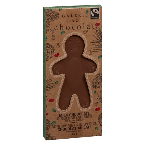 Galerie Au Chocolat Milk Gingerbread Chocolate Man Shaped 80 g