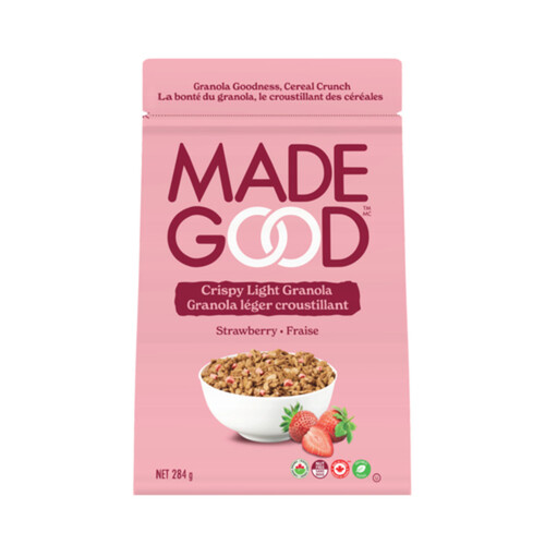 MadeGood Organic Granola Crispy Light Strawberry 284 g
