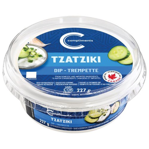 Compliments Naturally Simple Tzatziki & Yogurt Dip 227 g
