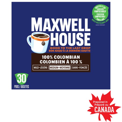 Maxwell House Coffee Pods Colombian Coffee 30 K-Cups 292 g