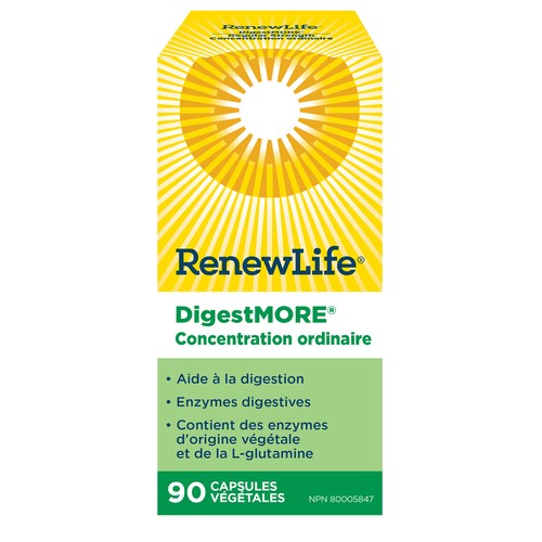 Renew Life Digest More Digestive Aid Vegetable Capsules 90 Capsules