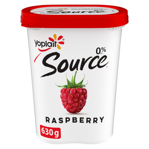 Yoplait Source 0% Smooth Traditional Yogurt Raspberry 630 g