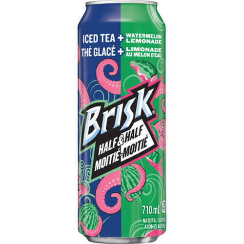 Brisk Half & Half Iced Tea Watermelon Lemonade 710 ml (can)