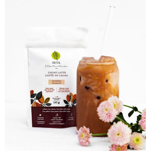 Seta Plant Based Latte Blend With Superfoods Cacao Latte 185 g