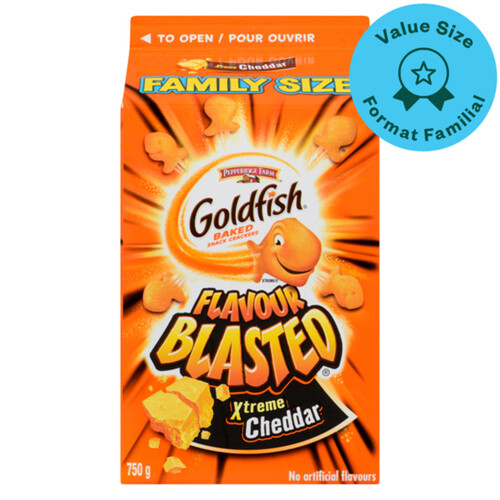 Pepperidge Farm Goldfish Crackers Blasted Xtreme Cheddar 750 g