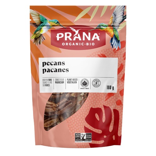 Prana Organic Raw Pecans Halves 180 g