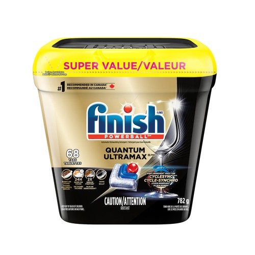 Finish Quantum Ultramax Dishwasher Detergent Tabs 68 Count
