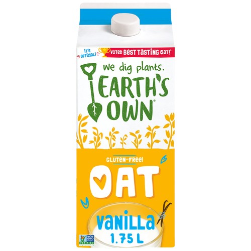 Earth's Own Gluten-Free Oat Milk Alternative Vanilla 1.75 L