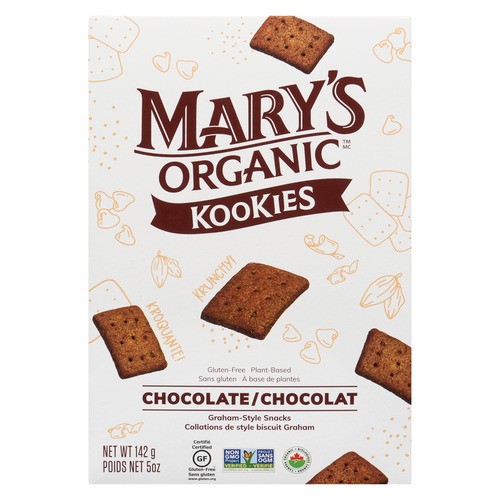Mary's Organic Kookies Snacks Graham Style Chocolate 142 g