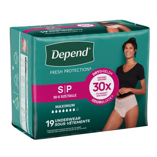 Depend Women's Underwear Small 19 Count