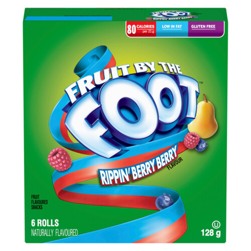Betty Crocker Gluten-Free Fruit By The Foot Fruit Snacks Rippin' Berry Berry 128 g