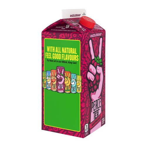 Peace Tea Iced Tea Razzleberry 1.75 L (can)