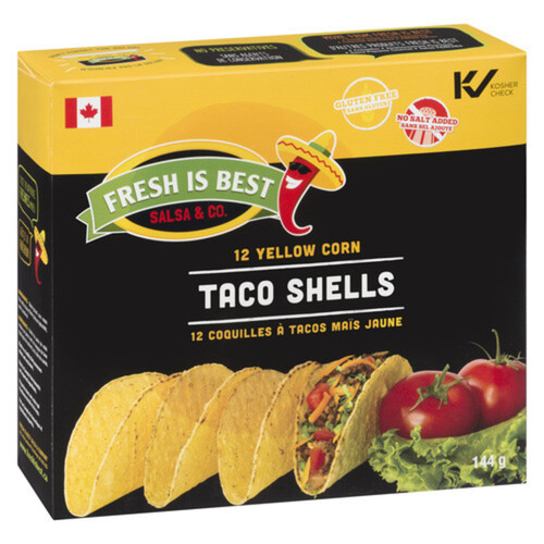 Fresh Is Best Gluten-Free Taco Shells Yellow Corn 144 g