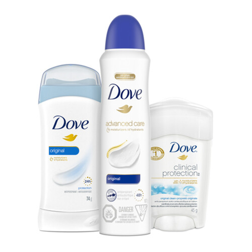 Dove Antiperspirant Stick Original For Sensitive Skin 74 g