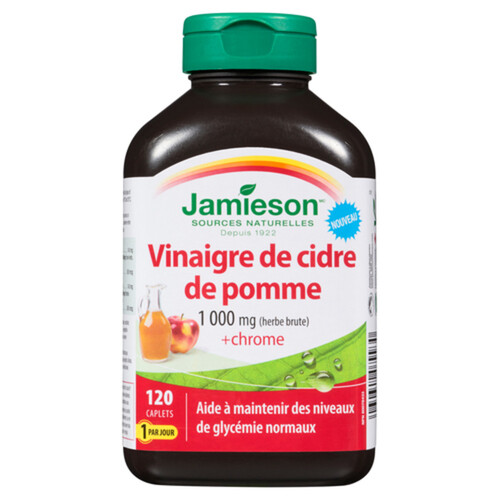 Jamieson Supplement Apple Cider Vinegar With Chromium 120 EA Voilà