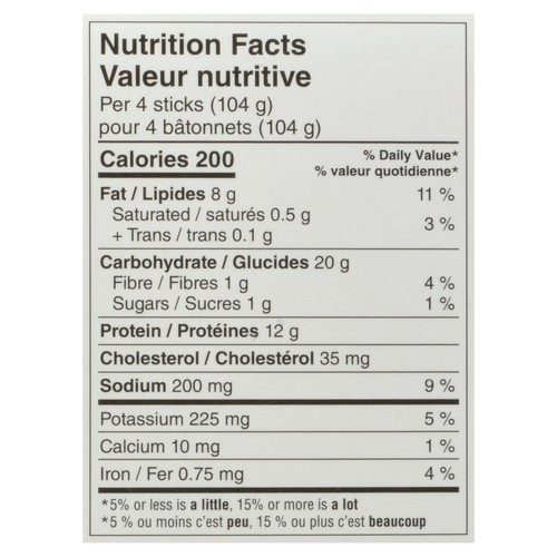 BlueWater Seafoods Frozen Fish Sticks Haddock 350 g