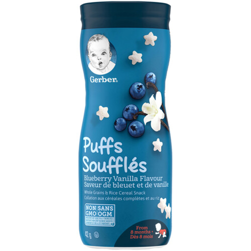 Nestlé Gerber Blueberry Vanilla Puffs 42 g