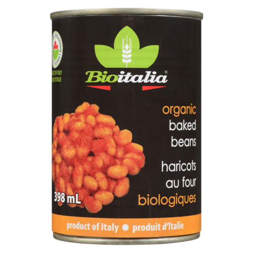 Bioitalia Organic Baked Beans In Tomato Sauce 398 ml